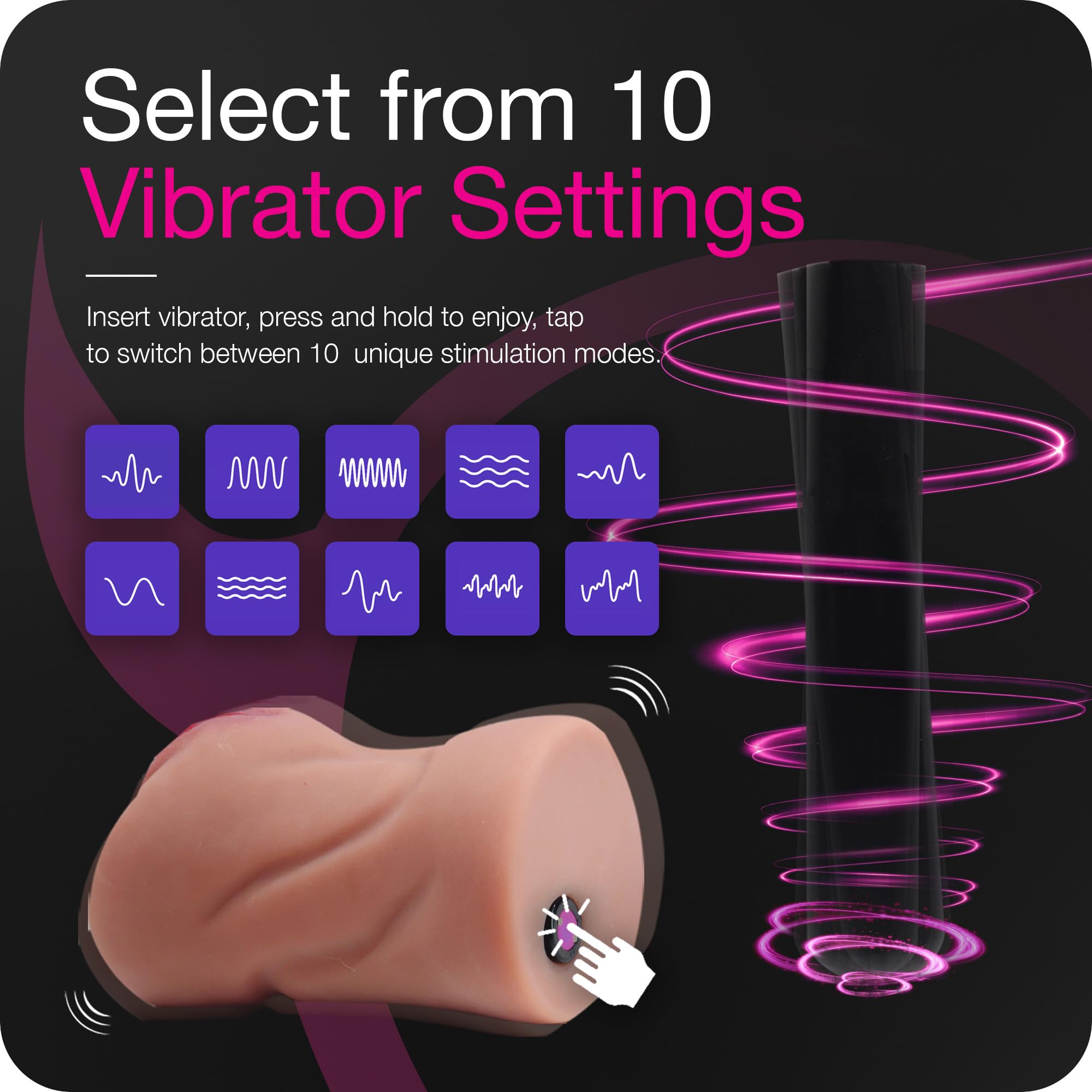 SoloFun VibeStroke - Vibrating Male Masturbator
