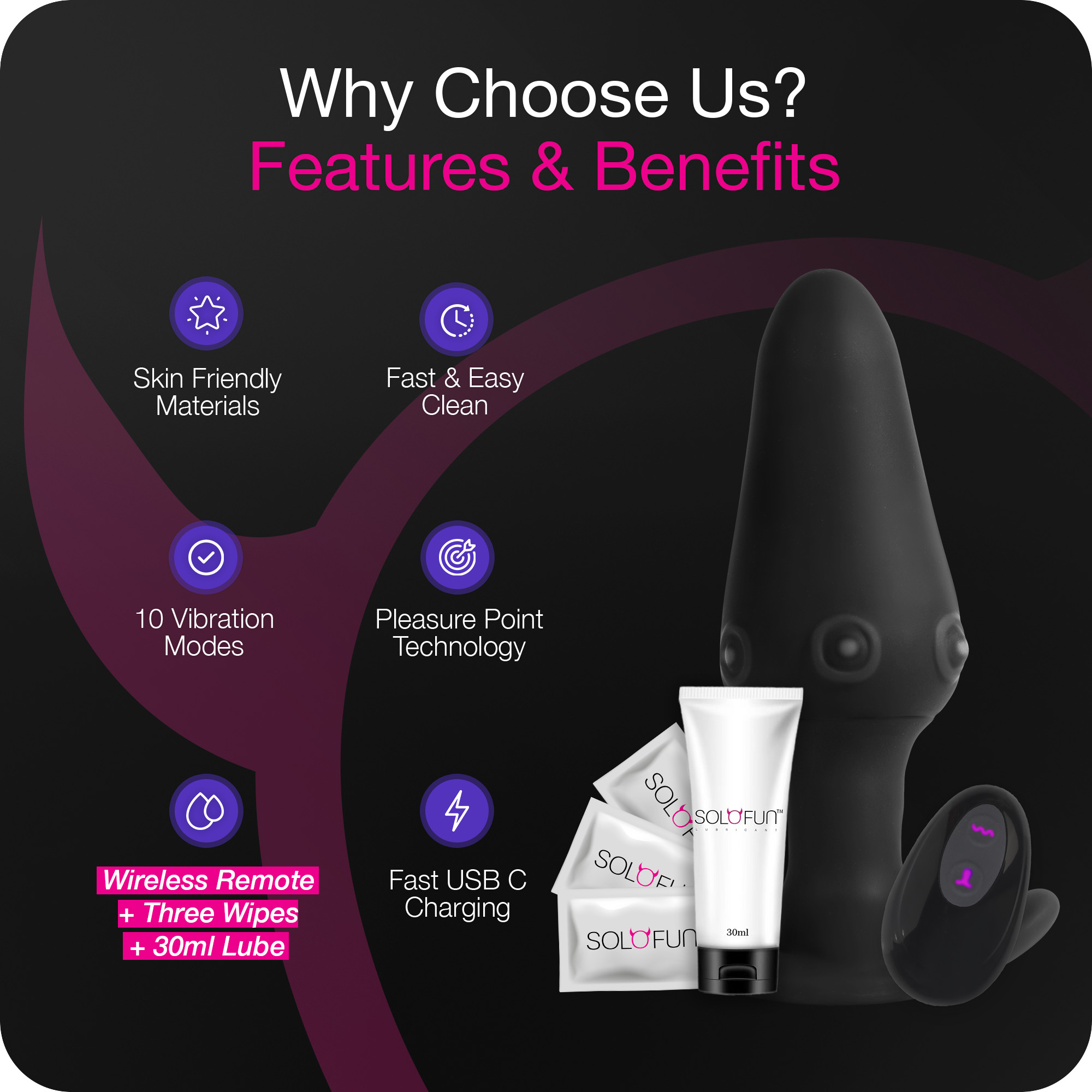 Vibrating Anal Toy Prostate Massager